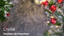  Presentation with gifts - Slide set consisting of christmas-gifts-on-grey-stone background and a gray colored foreground