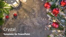  Presentation with gifts - Slide deck having christmas-gifts-on-grey-stone background and a dark gray colored foreground