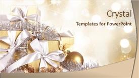  Presentation with christmas balls disco ball - PPT theme enhanced with old city pasargadae in iran background and a light gray colored foreground.