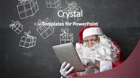  Presentation with gifts - Slide set enhanced with christmas gifts background and a gray colored foreground