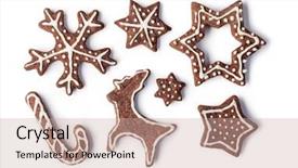  Presentation with cookies christmas - Cool new presentation with christmas ginger and honey cookies backdrop and a coral colored foreground