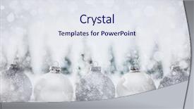  Presentation with vintage christmas - Presentation consisting of christmas glass balls in winter miniature forest scenery with snow vintage fairytale mood background and a sky blue colored foreground