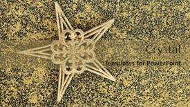  Presentation with festive season - Presentation theme featuring christmas gold star bauble tree decoration with glitter background christmas card for the festive holiday season background and a coral colored foreground