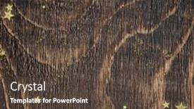  Presentation with golden christmas - Audience pleasing theme consisting of christmas-golden-confetti-on-wooden backdrop and a tawny brown colored foreground