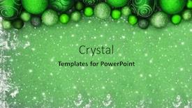  Presentation with green tree - Presentation enhanced with christmas-green-sparkling-bauble-tree background and a seafoam green colored foreground