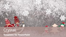  Presentation with noel - Slide deck consisting of christmas greeting card noel festive background new year symbol children playing theme background and a coral colored foreground