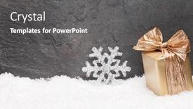  Presentation with noel - Slide deck featuring greeting card noel festive background background and a gray colored foreground