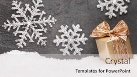  Presentation with christmas card - Slide set enhanced with christmas-greeting-card-noel-festive background and a light gray colored foreground