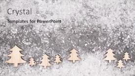  Presentation with christmas card - PPT theme with christmas-greeting-card-noel-festive background and a light gray colored foreground