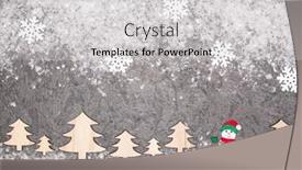  Presentation with new year card - PPT theme consisting of christmas-greeting-card-noel-festive background and a light gray colored foreground