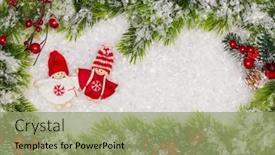  Presentation with noel - Theme consisting of christmas-greeting-card-noel-festive background and a mint green colored foreground