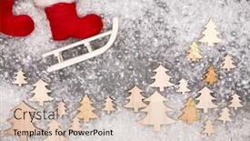  Presentation with noel - Colorful PPT theme enhanced with christmas-greeting-card-noel-festive backdrop and a soft green colored foreground