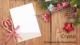  Presentation with christmas card - Cool new presentation theme with christmas greeting card or photo backdrop and a coral colored foreground