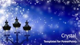  Presentation with night stars - Slide set consisting of evening new year art - christmas greeting card - white background and a navy blue colored foreground