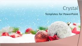  Presentation with blurred bokeh - Audience pleasing presentation theme consisting of christmas-greeting-card-with-decor backdrop and a cool aqua colored foreground