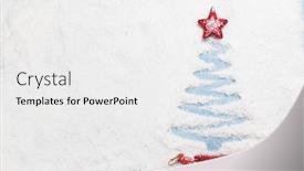  Presentation with greetings - Colorful PPT theme enhanced with christmas-greeting-card-with-fir backdrop and a white colored foreground