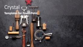  Presentation with christmas card - Cool new presentation with christmas-greeting-card-with-fir backdrop and a gray colored foreground