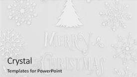  Presentation with christmas cars - Beautiful PPT theme featuring christmas greeting card with merry backdrop and a light gray colored foreground
