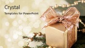  Presentation with christmas card - Amazing slides having christmas greeting card backdrop and a lemonade colored foreground