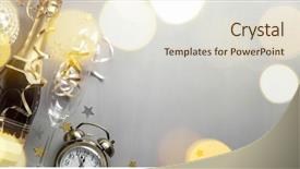  Presentation with champagne - Slide deck having christmas holidays - carnival with champagne champagne background and a sky blue colored foreground