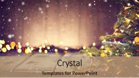  Presentation with christmas tree - Theme enhanced with christmas holiday background christmas table background and a coral colored foreground