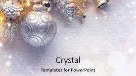  Presentation with design christmas holiday - Presentation design featuring christmas holiday background decorated background and a light gray colored foreground