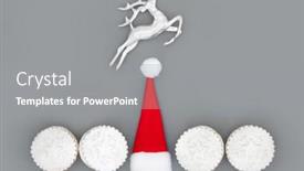  Presentation with festive season - Theme enhanced with christmas-holiday-festive-symbols background and a gray colored foreground