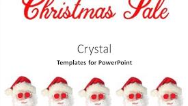  Presentation with christmas sale - Slide set consisting of christmas-holiday-sales-santa-claus background and a white colored foreground