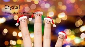  Presentation with christmas holidays - Beautiful theme featuring christmas holidays and body parts backdrop and a  colored foreground