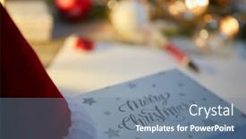  Presentation with christmas holidays - Slide deck with christmas-holidays-background-with-copy background and a seafoam green colored foreground