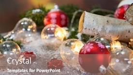  Presentation with christmas holidays - PPT layouts having christmas-holidays-background-with-copy background and a coral colored foreground