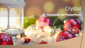  Presentation with christmas holidays - Slide deck enhanced with christmas-holidays-background-with-copy background and a coral colored foreground