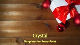  Presentation with merry christmas and new year - Slide deck with christmas holidays presents new year background and a  colored foreground