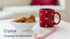  Presentation with christmas holidays - Audience pleasing slide set consisting of holidays winter and celebration concept backdrop and a sky blue colored foreground