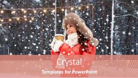  Presentation with rink - Slide set consisting of christmas-hot-drinks-and-holidays background and a coral colored foreground