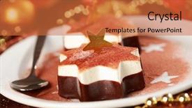  Presentation with chocolate ice cream - Amazing theme having christmas ice cream with chocolate backdrop and a red colored foreground