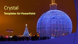  Presentation with russia - Theme having christmas-installation-in-moscow-russia background and a tawny brown colored foreground