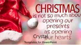  Presentation with christmas presents - Audience pleasing PPT layouts consisting of christmas is not so much backdrop and a coral colored foreground