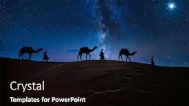  Presentation with christmas jesus - PPT theme featuring christmas-jesus-birth-concept-adoration and a black colored foreground