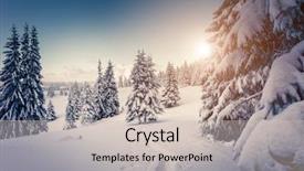  Presentation with happy new year - Amazing PPT layouts having christmas journey - fantastic landscape glowing by sunlight backdrop and a soft green colored foreground