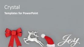  Presentation with design christmas holiday - Presentation design featuring christmas-joy-concept-with-sign background and a gray colored foreground