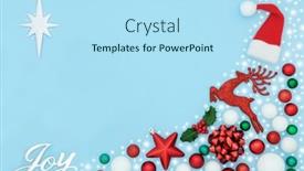  Presentation with christmas tree - Slide set having christmas-joy-sign-with-fun background and a arctic colored foreground