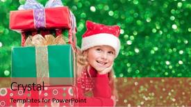  Presentation with animated christmas - Colorful slide deck enhanced with christmas kid christmas presents - lovely backdrop and a  colored foreground