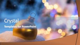 Presentation with christmas balls disco ball - PPT layouts enhanced with christmas light at the background background and a  colored foreground