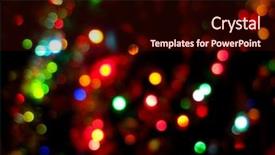  Presentation with christmas lights - Theme enhanced with christmas lights 1 background and a wine colored foreground