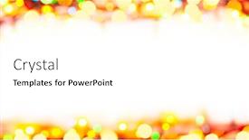  Presentation with pure white - PPT layouts featuring christmas-lights-abstract-composition background and a white colored foreground