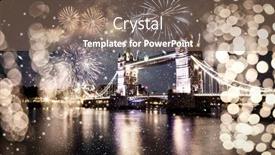  Presentation with christmas lights - Audience pleasing PPT theme consisting of christmas-lights-and-snow backdrop and a coral colored foreground