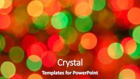  Presentation with christmas lights bulb decoration - Cool new presentation theme with christmas lights background defocused image backdrop and a crimson colored foreground