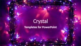  Presentation with dark blue - Cool new presentation theme with christmas lights frame backdrop backdrop and a violet colored foreground