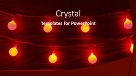  Presentation with glowing lights - Slides featuring christmas-lights-glowing-on-wooden background and a black colored foreground